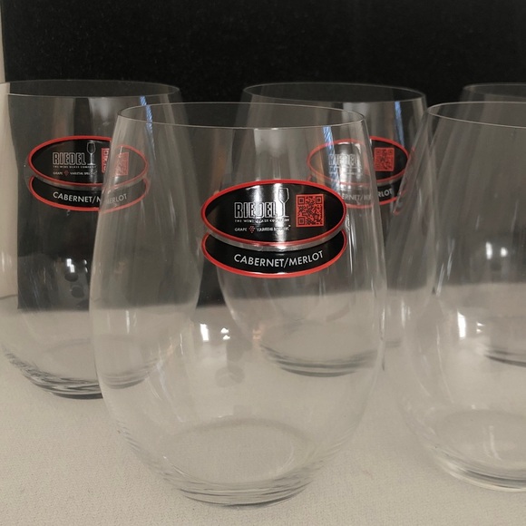 RIEDEL The O Wine Tumbler Cabernet/Merlot - 8 Stemless Wine Glasses - NWT - Picture 11 of 14